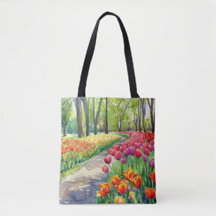 Bolsa Tote Tulipas no Parque