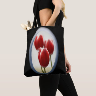 Bolsa Tote Tulipas vermelhas