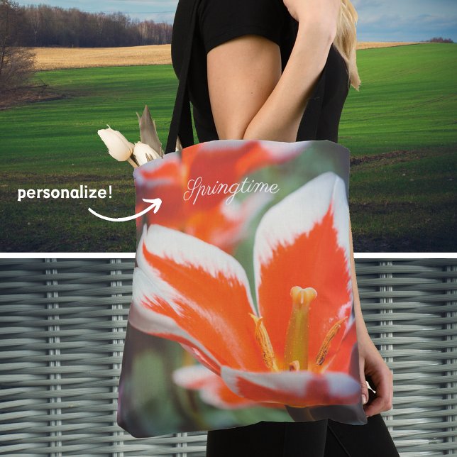 Bolsa Tote Tulipas vermelhas (Criador carregado)