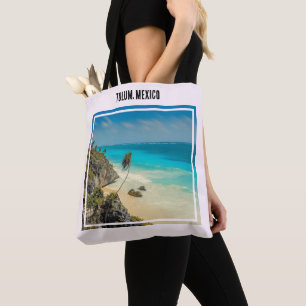 Bolsa Tote Tulum, México, Paraíso Tropical de Praia Rosa
