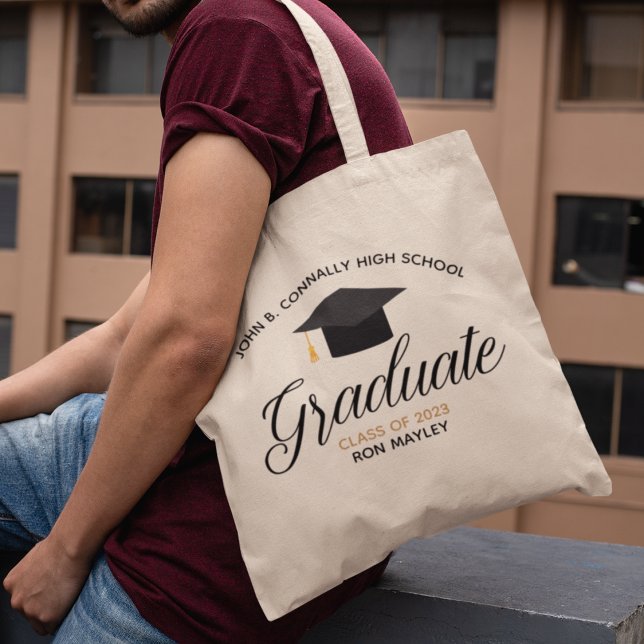 Bolsa Tote Turma de Formatura de 2026 Nome Personalizado do E (Criador carregado)