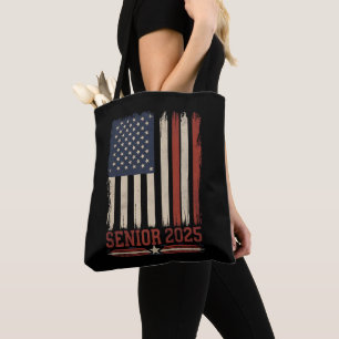 Bolsa Tote Turma de Formatura Senior 2025 Bandeira Americana 