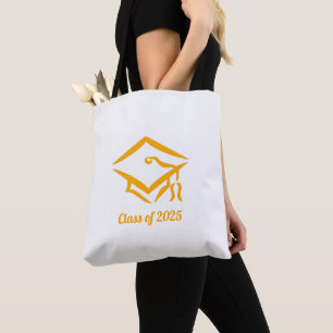 Bolsa Tote Turma de Graduação de 20?? WHTGLD Personalizar Ano