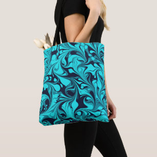 Bolsa Tote Turquoise Marble