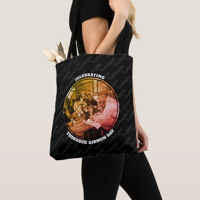 Bolsa Tote TUSKEGEE AIRMEN Personalizado (Close Up)