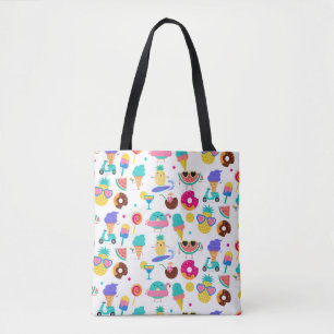 Bolsa Tote Tutti Fruitti Verão Fruta de Sorvetes