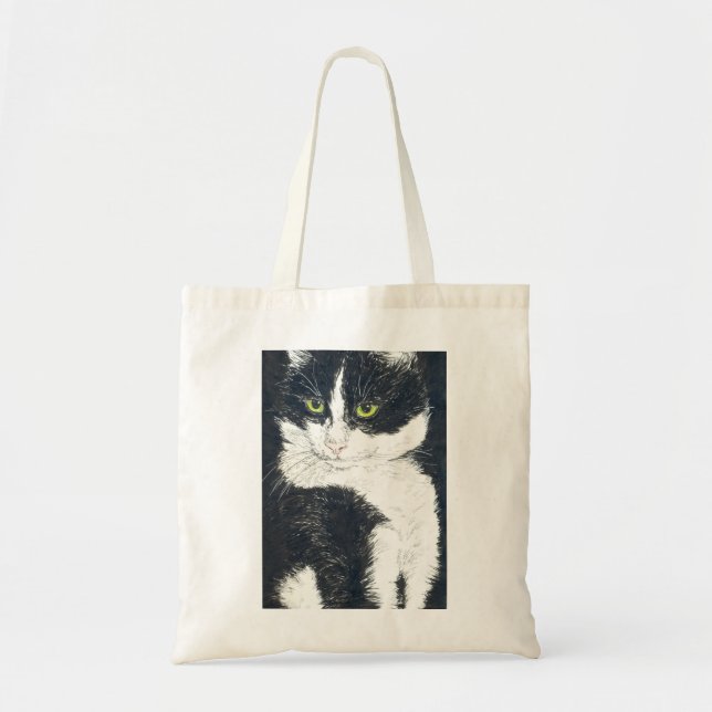 Bolsa Tote Tuxedo cat (Frente)