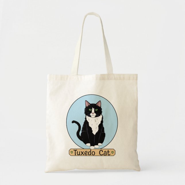Bolsa Tote Tuxedo Cat (Frente)