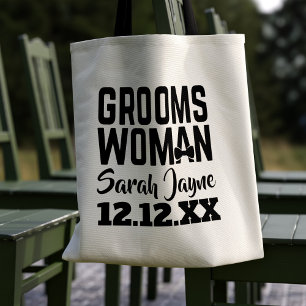 Bolsa Tote Tuxedo Wedding Groomswoman Tote Bag