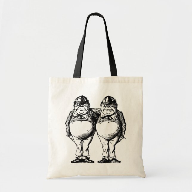 Bolsa Tote Tweedle Dee e Tweedle Dum (Frente)