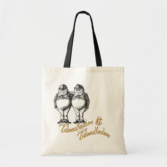 Bolsa Tote Tweedledum & Tweedledee (Frente)