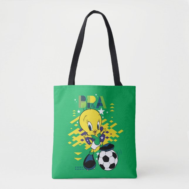 Bolsa Tote TWEETY™ Team Brazil Soccer Graphic (Frente)