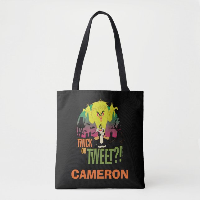 Bolsa Tote "Twick ou Tweet" TWEETY™ e SYLVESTER™ (Frente)