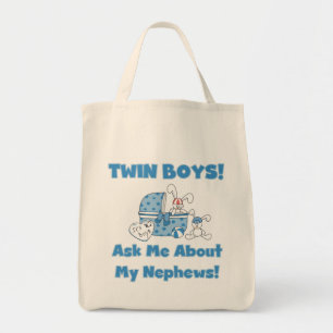 Bolsa Tote Twin Boys Perguntam Sobre Meu Sobrinho