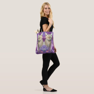 Bolsa Tote Twin Kittens Siameses de Odd