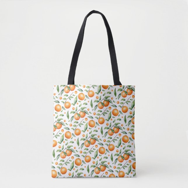 Bolsa Tote Twins - Saco do Chá de fraldas Laranja (Frente)