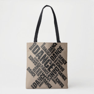 Bolsa Tote Typographic Dance (Distressed)