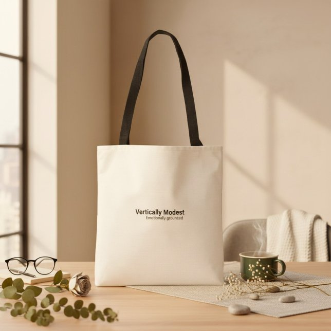 Bolsa Tote Typography funny humor cute fun quote  (Criador carregado)