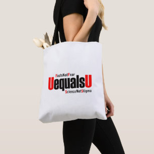 Bolsa Tote U é igual a U - HIV indetectável - Ciência não Est