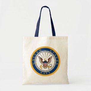 Bolsa Tote U.S. Emblema do marinho do marinho  