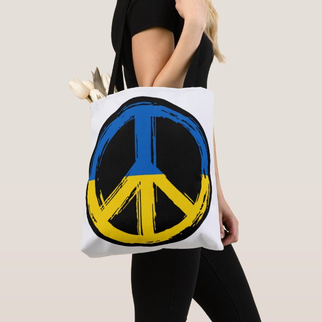Bolsa Tote Ucrânia - Símbolo de Paz (Close Up)