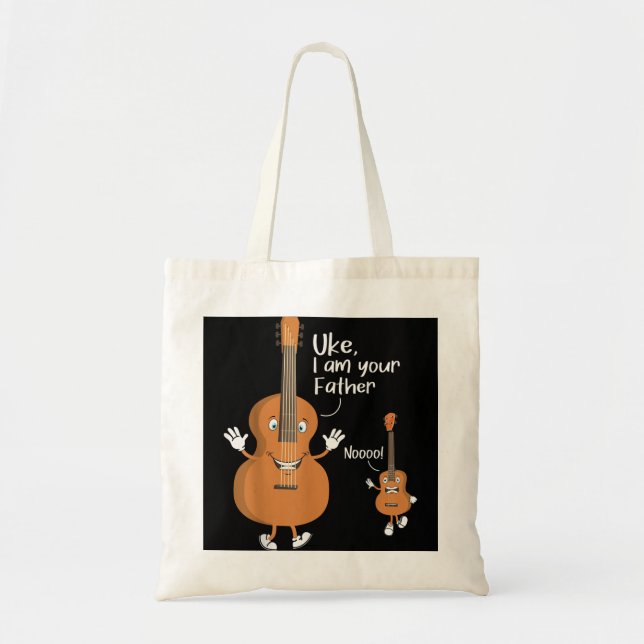 Bolsa Tote Uke, Eu Sou Seu Pai Ukulele Guitar Instrumento U (Frente)