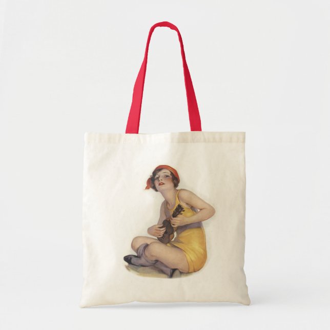 Bolsa Tote Uke que joga a sacola do Flapper (Frente)