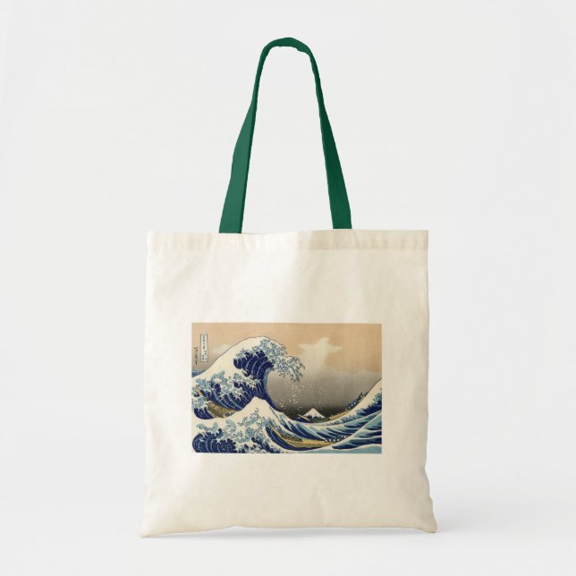 BOLSA TOTE UKIYO-E ~HOKUSAI  葛飾北斎    「富嶽三十六景 神奈川沖浪裏」 (Frente)