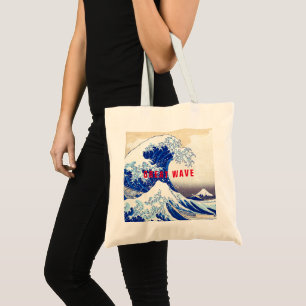 Bolsa Tote ukiyoe - Hokusai : Onda de Excelente n.º 21 - 