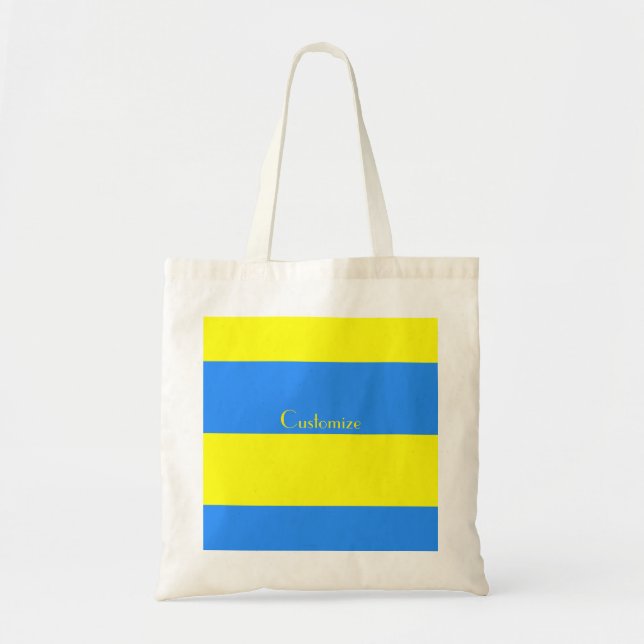 Bolsa Tote Ukraine Flag Blue Yellow Thunder_Cove (Frente)
