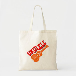 Bolsa Tote Ukulele Groovy Text Art