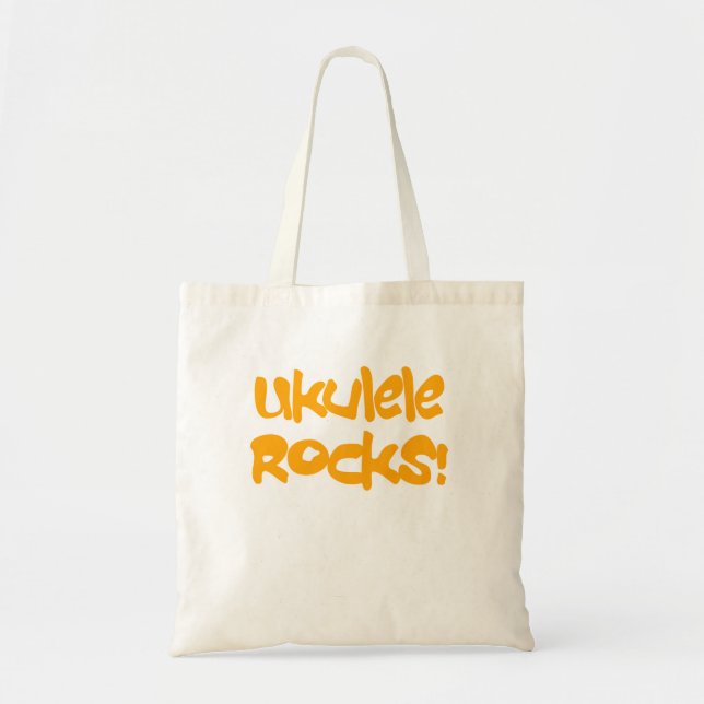 Bolsa Tote Ukulele Rocks! (Frente)
