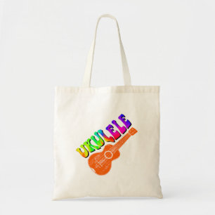 Bolsa Tote Ukulele Tie Dye Groovy Art