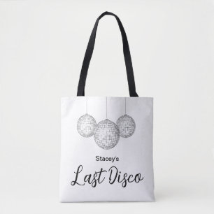 Bolsa Tote Última Festa de solteira de Bola Disco