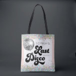 Bolsa Tote Última Festa de solteira Disco<br><div class="desc">Comece a última festa de solteira de discoteca com estas deliciosas malas de tote. Estas fazem um excelente de guardas para todas as adoráveis senhoras que frequentam a solteira épica! Veja a coleção inteira para mais itens correspondentes!</div>