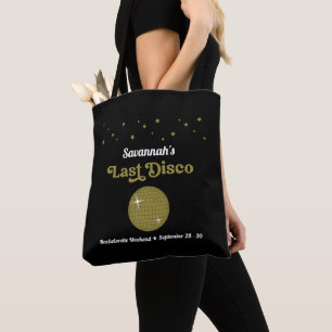 Bolsa Tote Última Noiva de Disco Festa de Despedida de Soltei