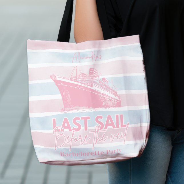 Bolsa Tote Última Vela Rosa Antes Da Bachelorette Do Véu (Criador carregado)