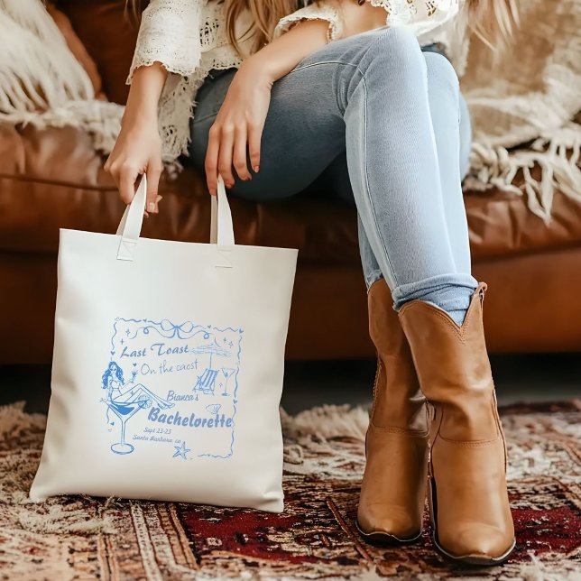 Bolsa Tote Último Brinde Desenhado À Mão Na Baquelorete Coste (Criador carregado)