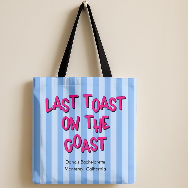 Bolsa Tote Último brinde na costa azul + Bach rosa quente (last toast on the coast tote bag)