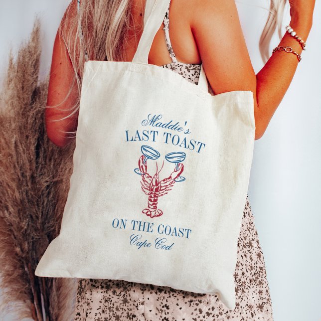 Bolsa Tote Último brinde na Costa Festa de Solteira de Lagost (Criador carregado)