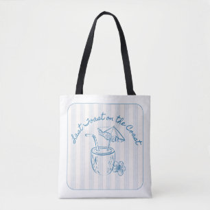 Bolsa Tote Último brinde na costa Projeto de despedida de sol