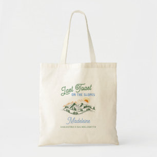 Bolsa Tote Último brinde na encosta de esqui do inverno BACH 