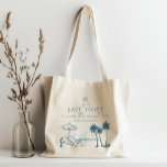 Bolsa Tote Último brinde na Sacola de Tota da Bachelorette Co<br><div class="desc">Comece a festa com esta "última torrada na costa". Carregue-se com favores para as vossas raparigas e elas podem desfrutar da bolsa na praia. Esta design apresenta uma cena relaxante de praia com duas cadeiras de praia e palmeiras balançando. Fontes modernas elegantes tornam isso perfeito para o seu evento. Veja...</div>