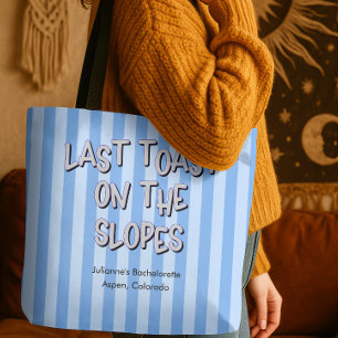 Bolsa Tote Último brinde na Viagem de Esqui Slopes Bach