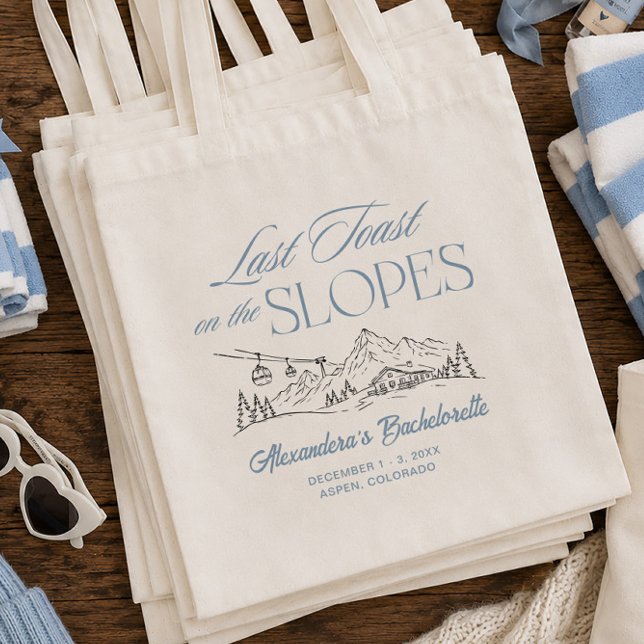 Bolsa Tote Último brinde nas encostas da festa de solteira de (Criador carregado)