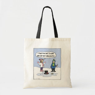 Bolsa Tote Último dia Frosty - desenhos animados engraçados