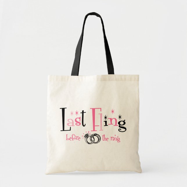 Bolsa Tote Último Fling antes do anel (Frente)