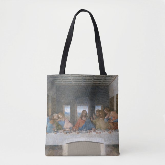 Bolsa Tote Último jantar, Leonardo da Vinci, 1495-1498 (Frente)