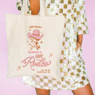 Bolsa Tote Último Rodeio Cowgirl Solteira Retro