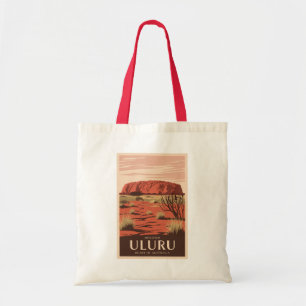 Bolsa Tote Uluru Austrália - Viagem Art Vintage